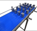 Cans on Low-Profile Conveyor
